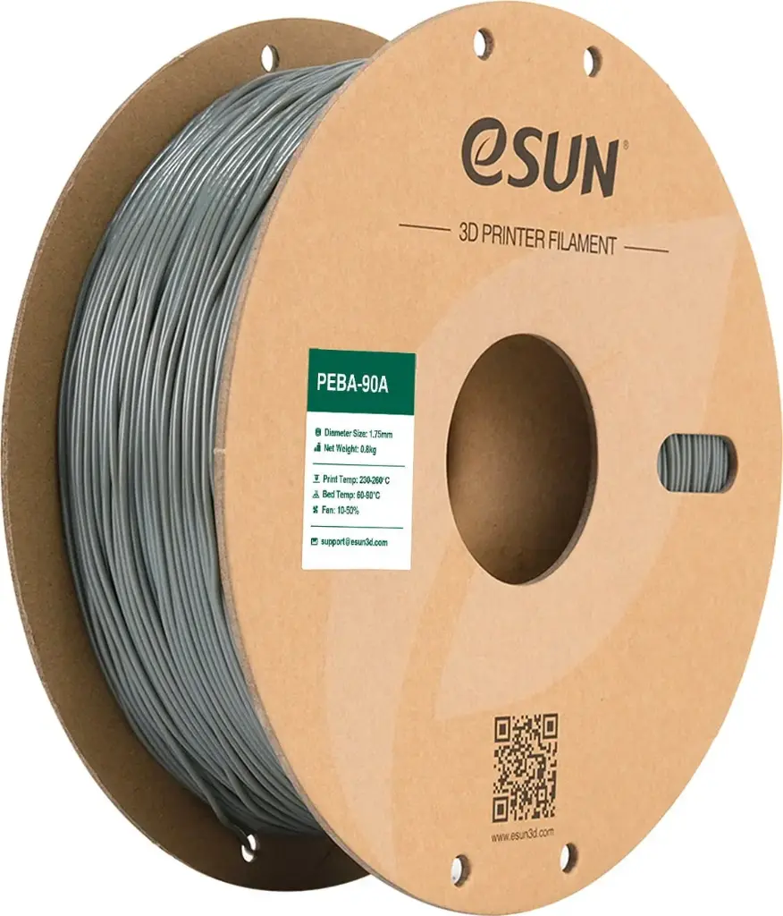 eSun PEBA-90A - 3D printing filament – 1.75 mm (800 g) – Gray