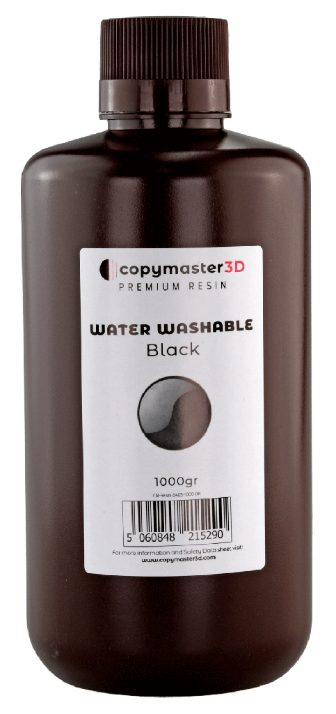Copymaster3D Water Washable UV Resin - 1 kg - Black