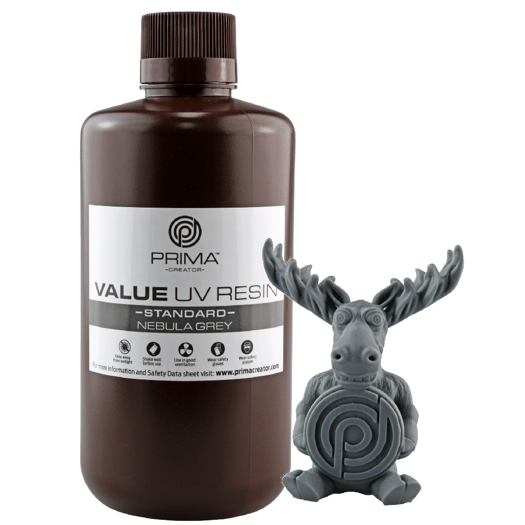 PrimaCreator Value UV / DLP Resin - 1 kg - Nebula Grey