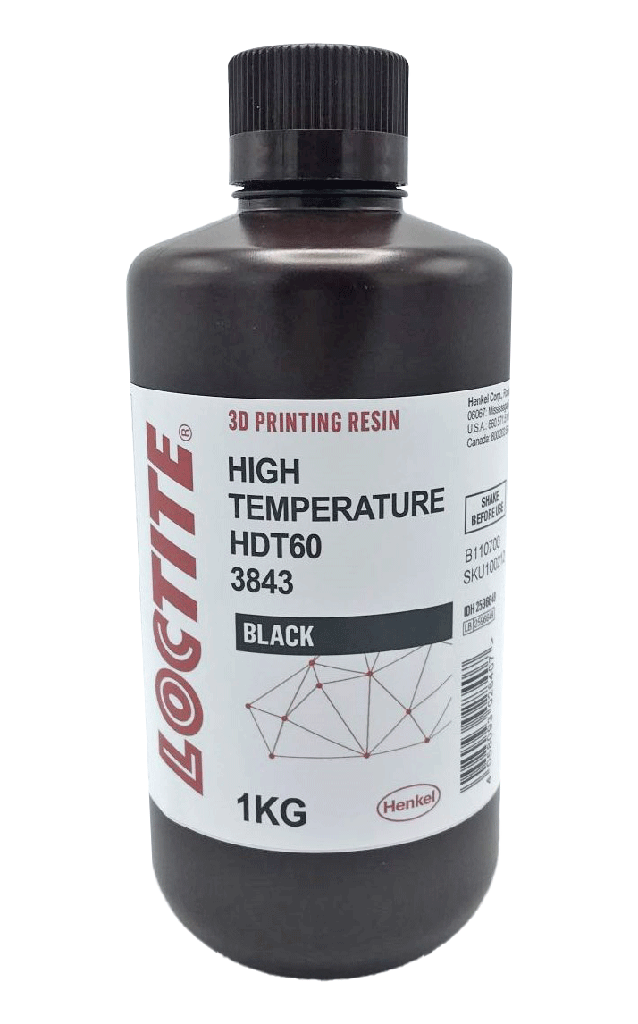 Resina Loctite 3D 3843 HDT60 negro mate - 1 kg