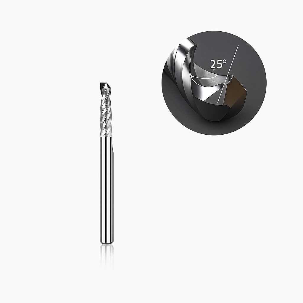 Makera - Spiral 'O' Single Flute Bit for Metal - 1/8″ Shank
