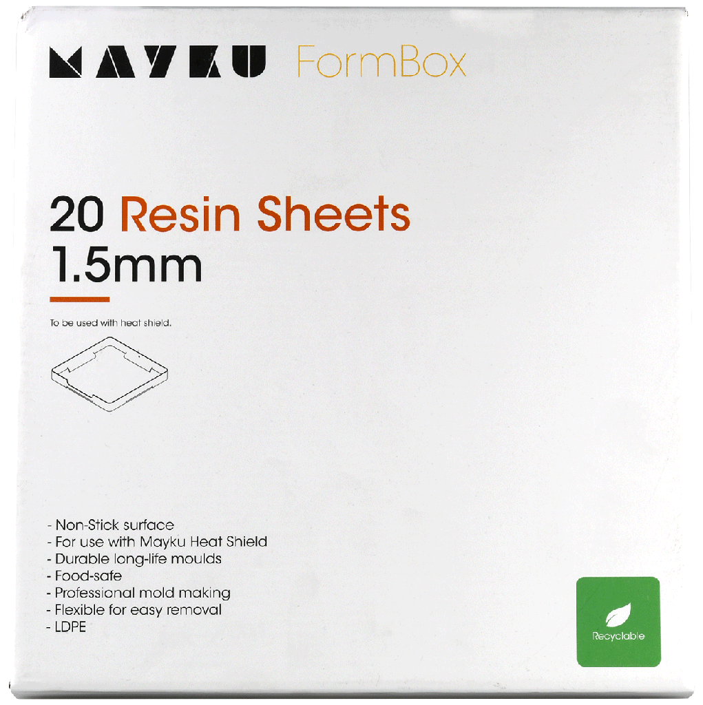 Mayku Resin Sheets (LDPE Sheets) 20 pack of 1.5mm