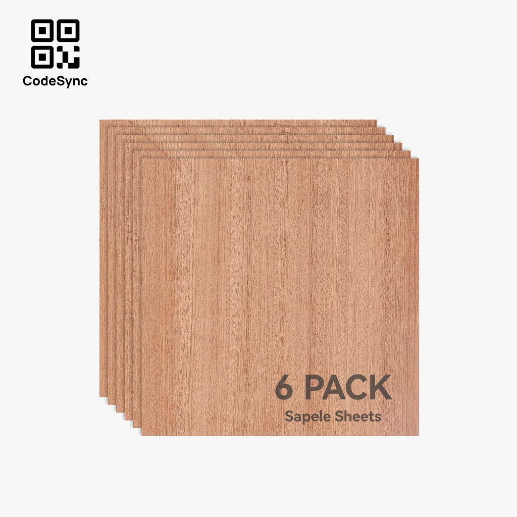 Bambu Lab 3mm Sapele Plywood (6PCS)