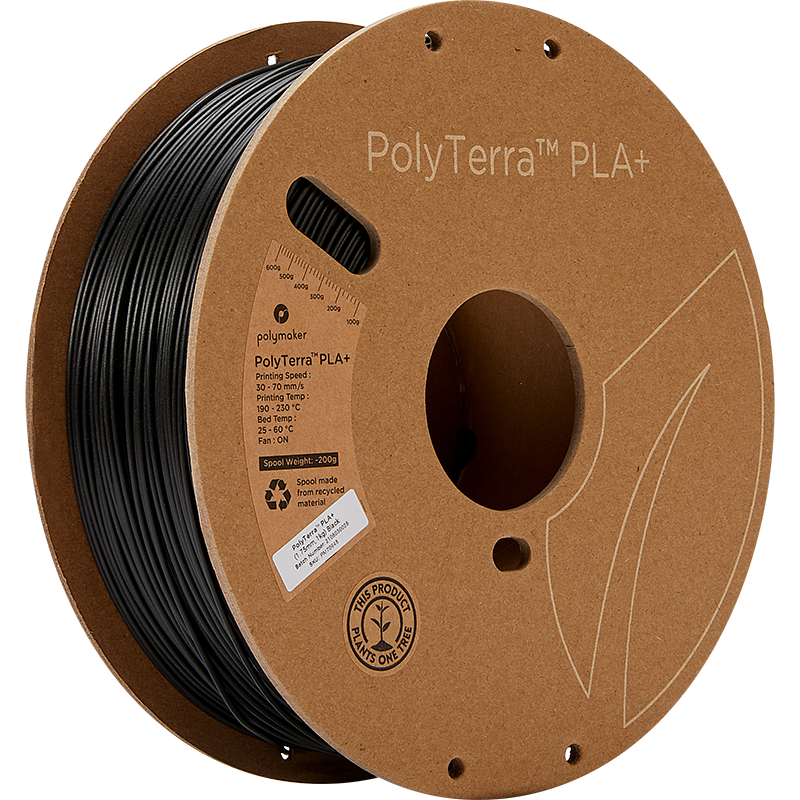 Polymaker PolyTerra PLA+ | Filamento para impresión 3D | 1,75 mm (1 kg) | Amarillo