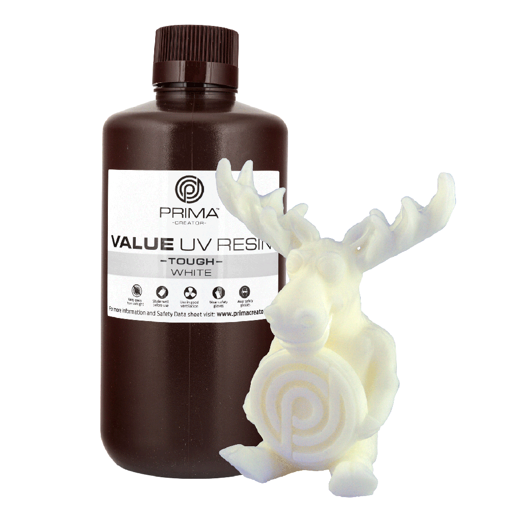 PrimaCreator Value Tough UV Resin (ABS Like) - 1 kg - White