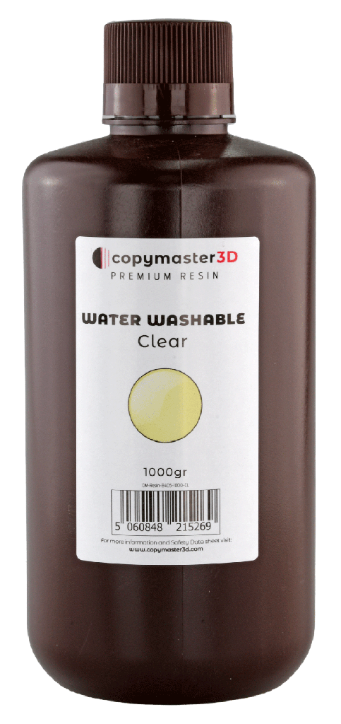Copymaster3D Resina UV lavable con agua - 1000 ml - Transparente