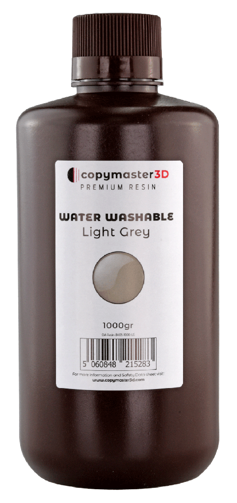 Copymaster3D Water Washable UV Resin - 1 kg - Light Grey
