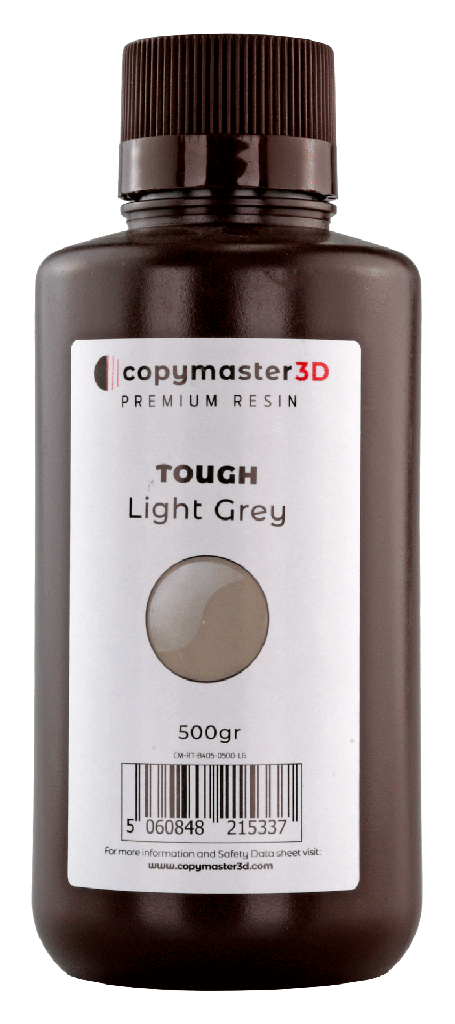 Copymaster3D Resina resistente a los rayos UV - 500 ml - Gris claro