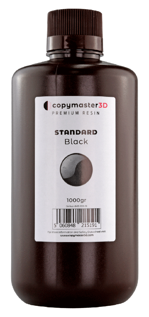 Copymaster3D Resina UV Estándar - 1000 ml - Negro