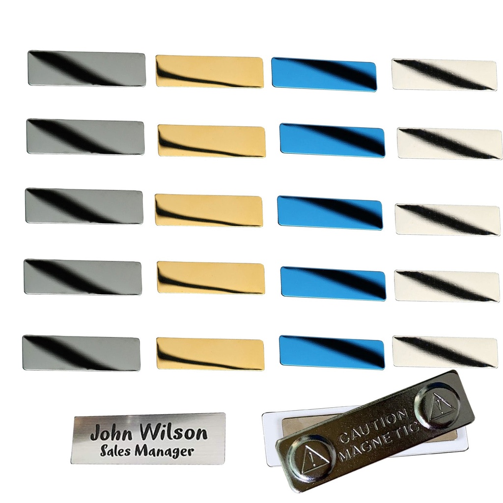 Creality Falcon Series Stainless Steel Name Tags Badges - 20pcs