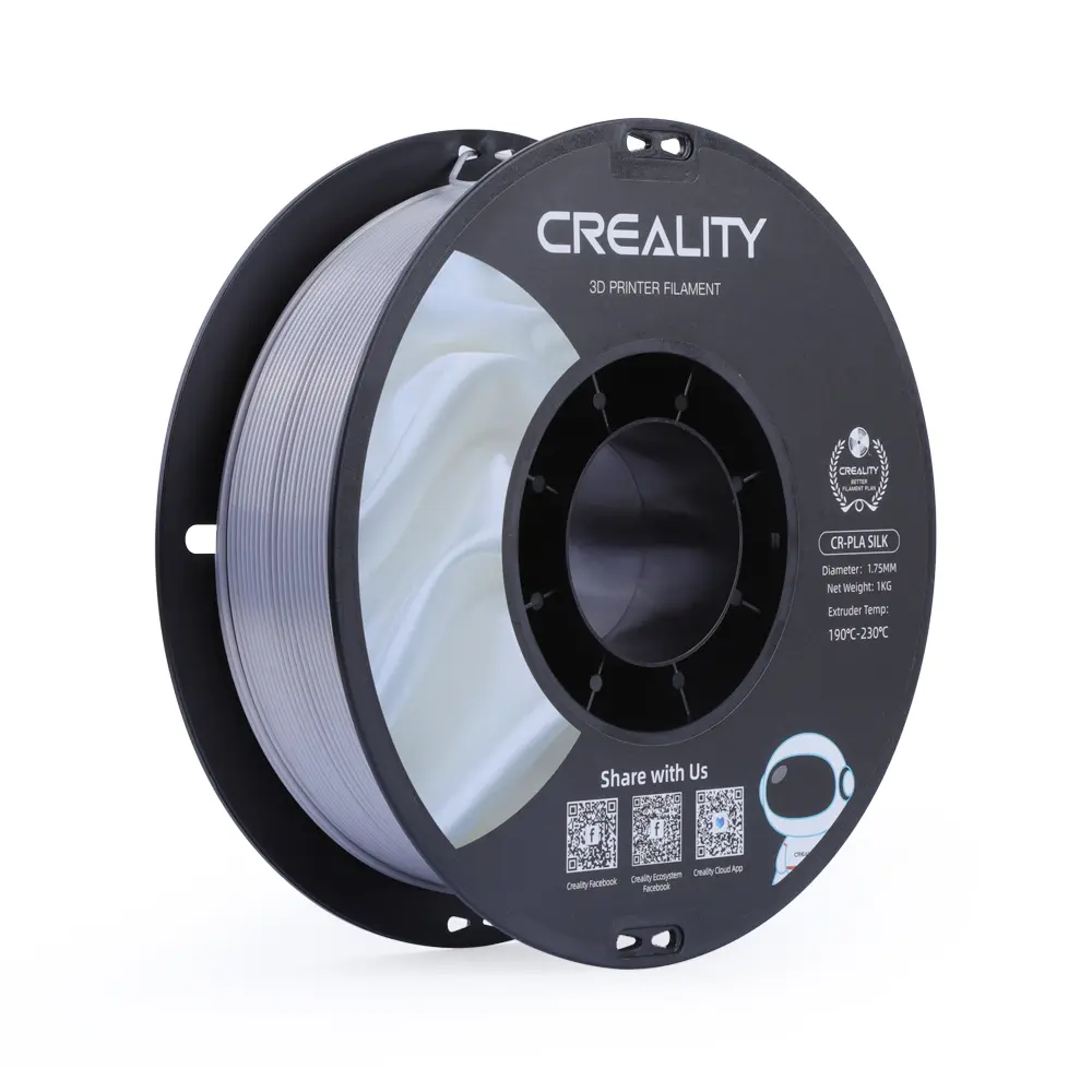 Creality CR-PLA Silk | 3D printing filament | 1.75 mm (1 kg) | Silver