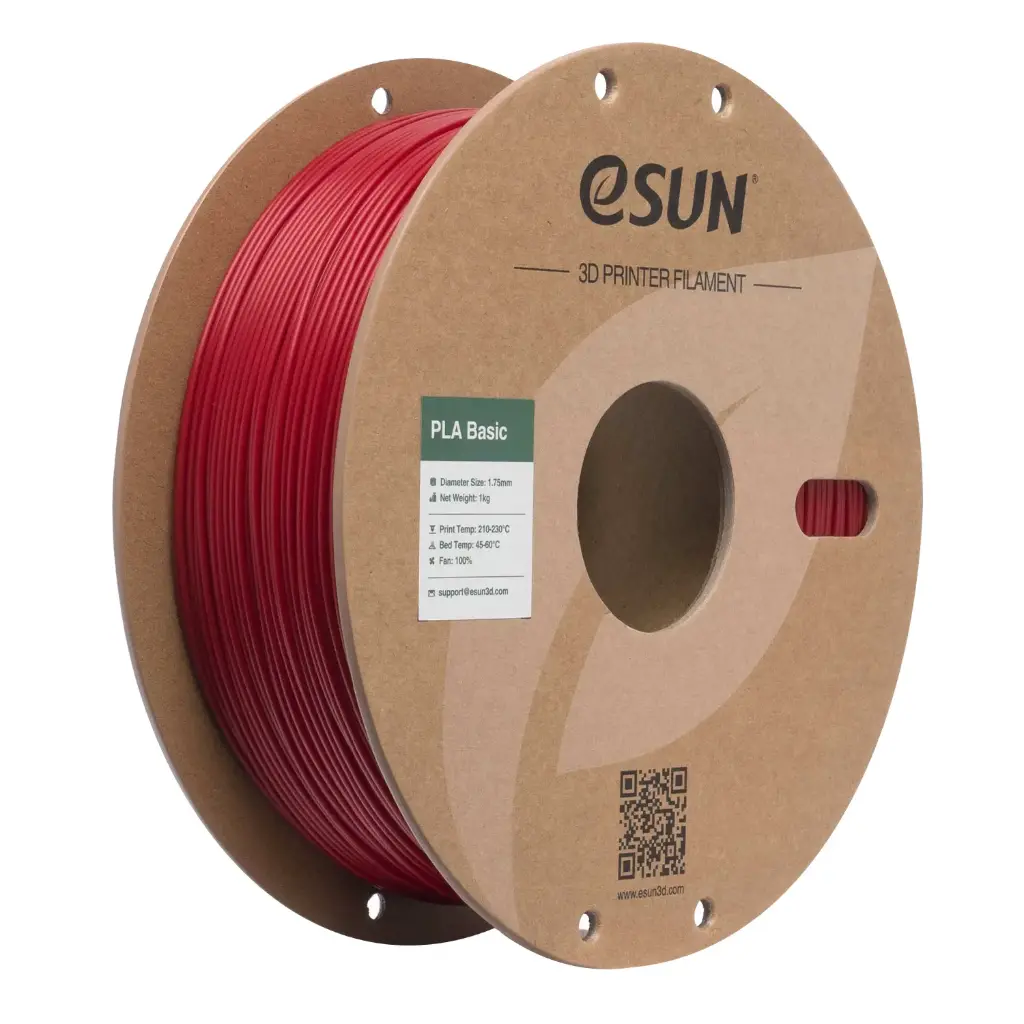 eSUN PLA-Basic - 3D printing filament – 1.75mm (1Kg) – Orange/Fuego/Red