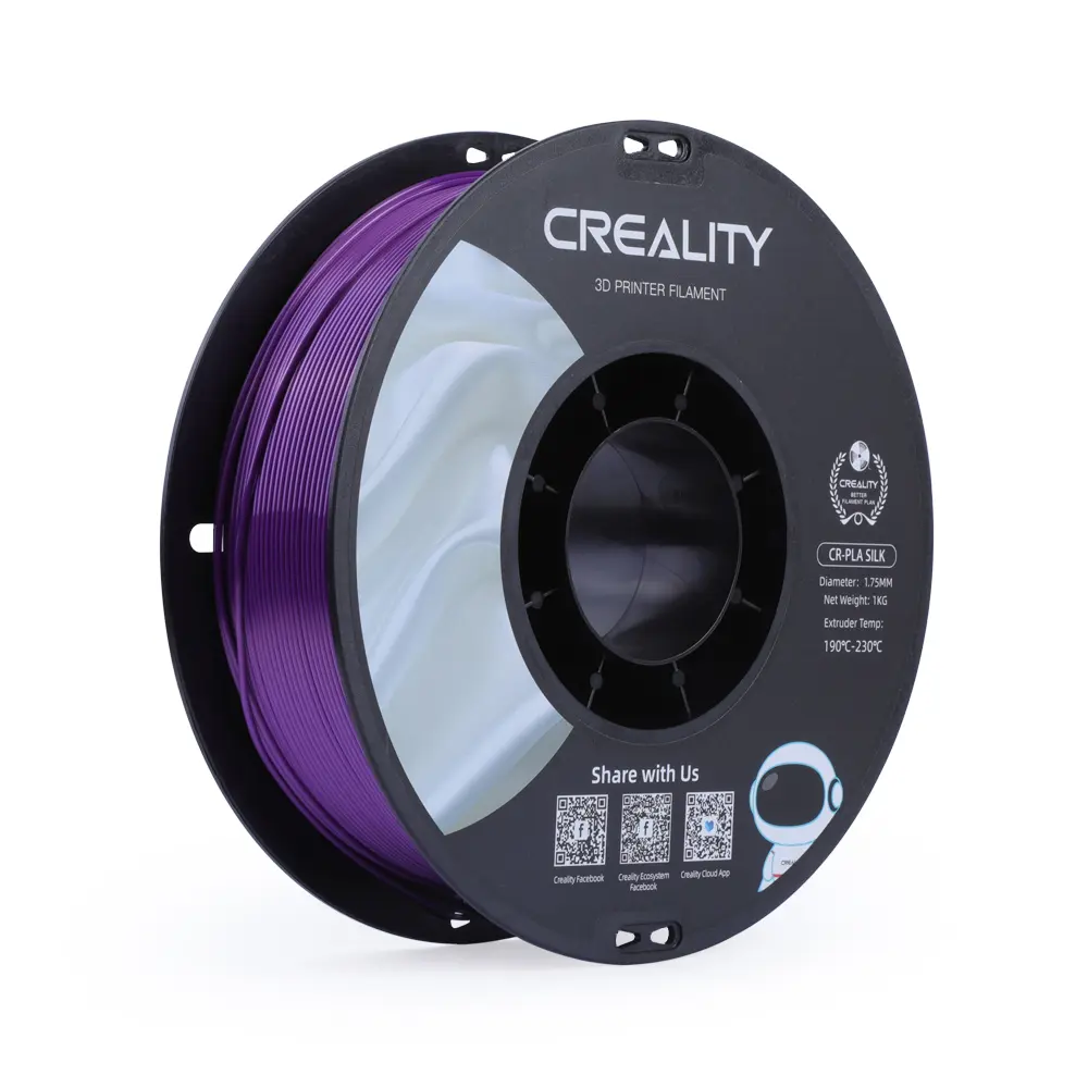 Creality CR-PLA Silk | 3D printing filament | 1.75 mm (1 kg) | Purple