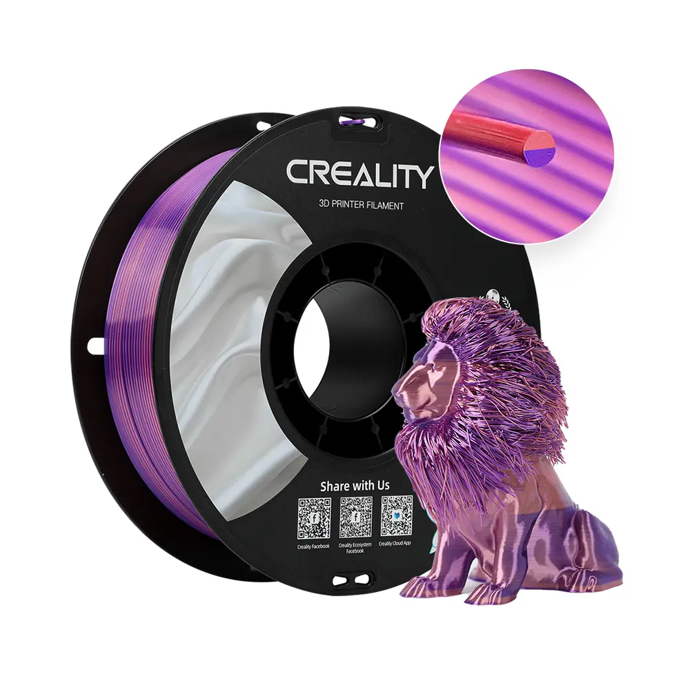Creality CR-PLA Silk | 3D printing filament | 1.75 mm (1 kg) | Purple-pink