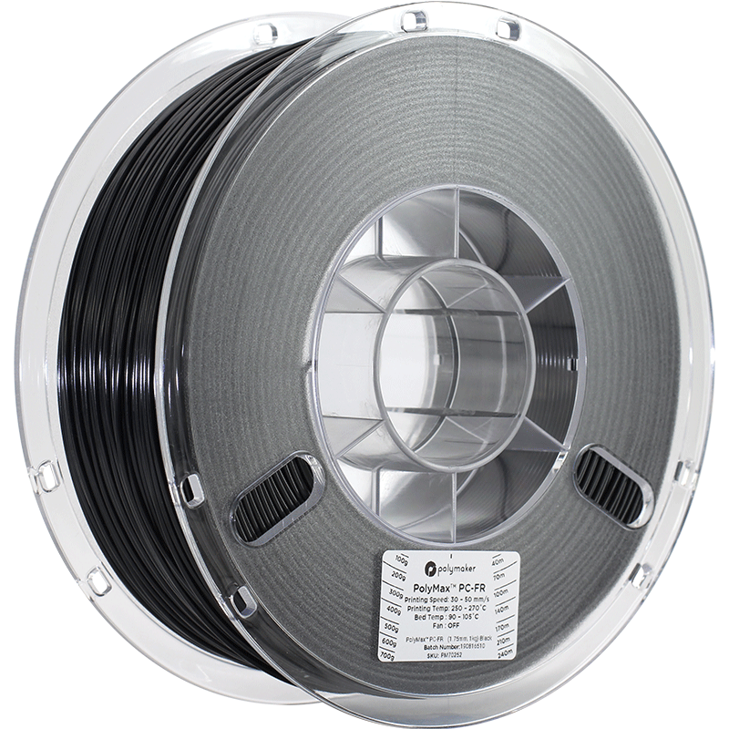 Polymaker Polymax PC-FR | Filamento para impresión 3D | 2,85 mm (1 kg) | Blanco