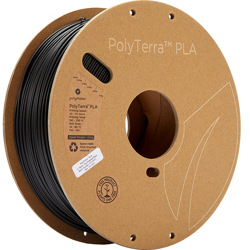 Polymaker PolyTerra PLA | Filamento para impresión 3D | 1,75 mm (3 kg) | Blanco algodón