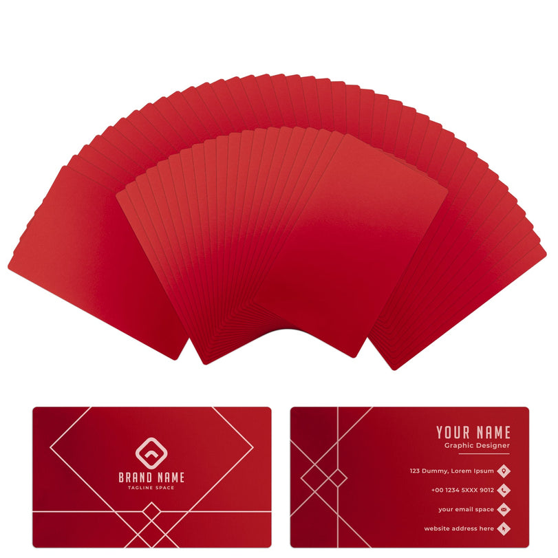 xTool Tarjetas de visita de metal - 60pcs | Azul