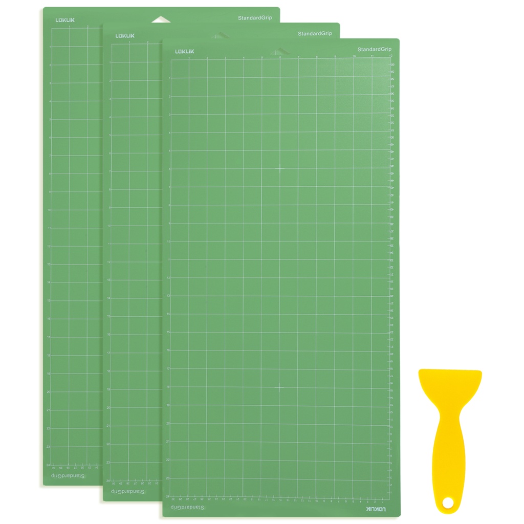 LOKLiK Alfombrilla de corte - Green Standard Grip - 30cm x 60cm - 3-pack