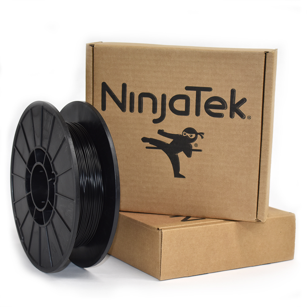 NinjaTek - Filamento para impresion 3D - 1.75 mm (0.5 kg) - Midnight  Black