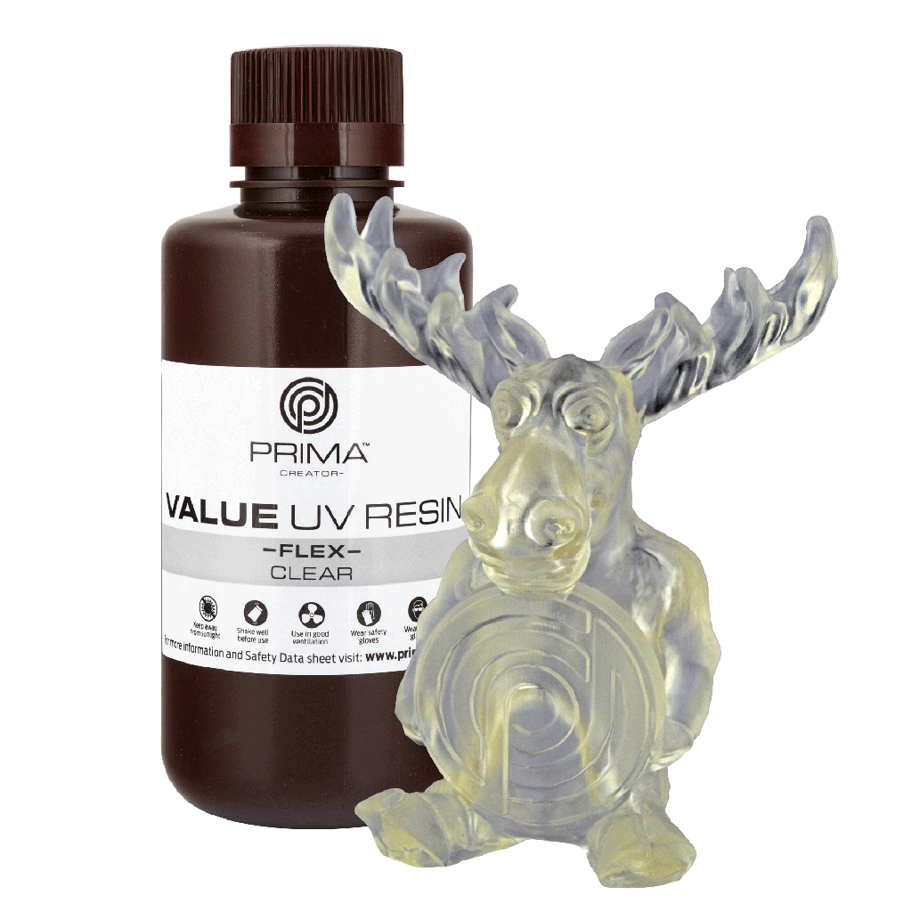 PrimaCreator Value Flex UV Resin - 500 g - Clear
