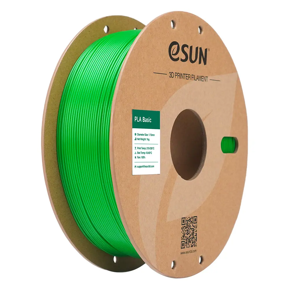 eSUN PLA-Basic - Filamento para impresión 3D – 1,75mm (1Kg) – Verde