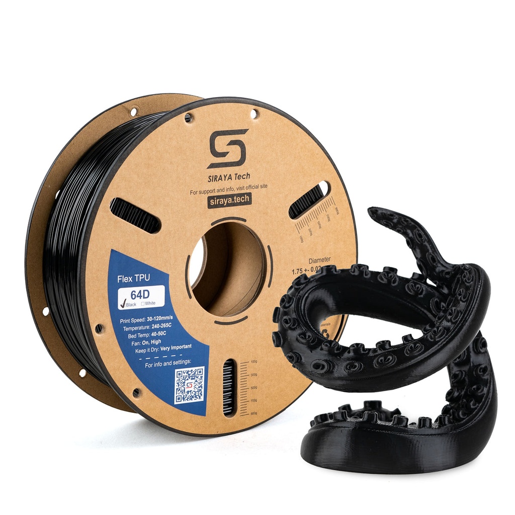 Siraya Tech TPU - Filamento para impresion 3D - TPU 64D
