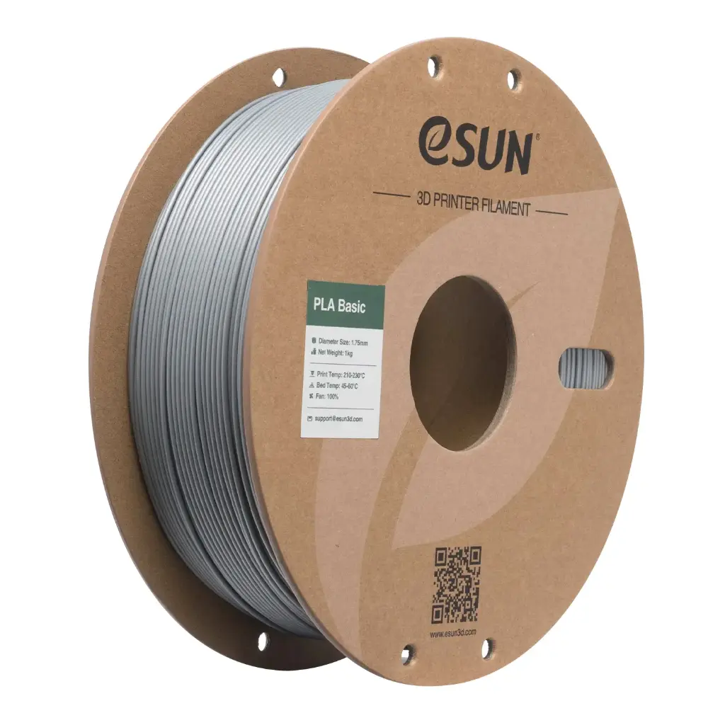 eSUN PLA-Basic - 3D Printing Filament - 1.75 mm (1 kg) - Silver