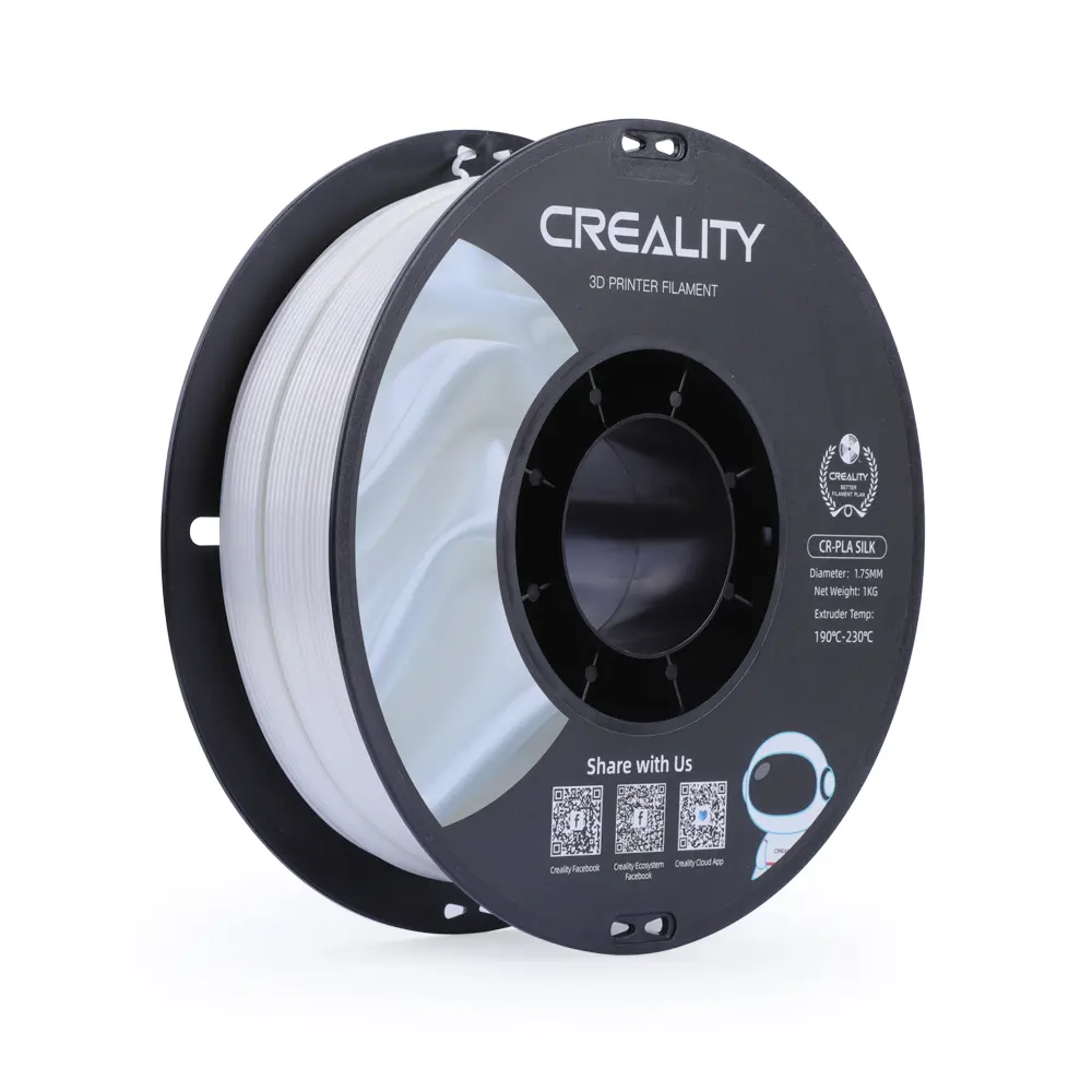 Creality CR-PLA Silk | 3D printing filament | 1.75 mm (1 kg) | White