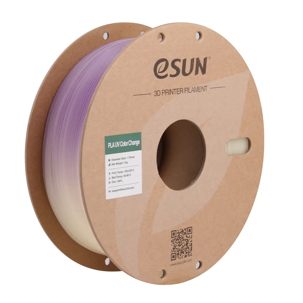 eSUN PLA UV Color Change - 3D Printing Filament - 1.75 mm (1 kg) - Purple