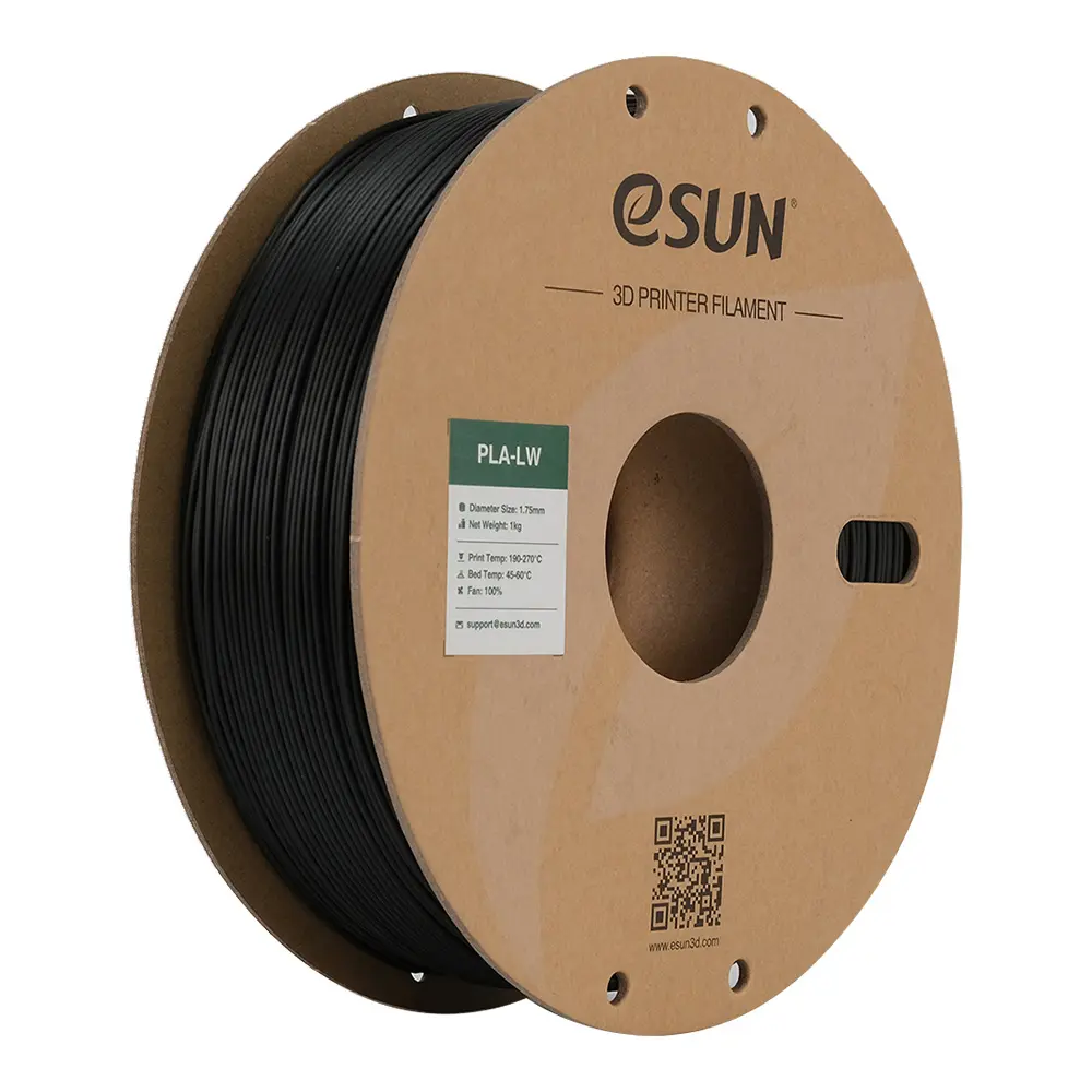 eSUN PLA-LW - 3D printing filament – 1.75mm (1Kg) – Black