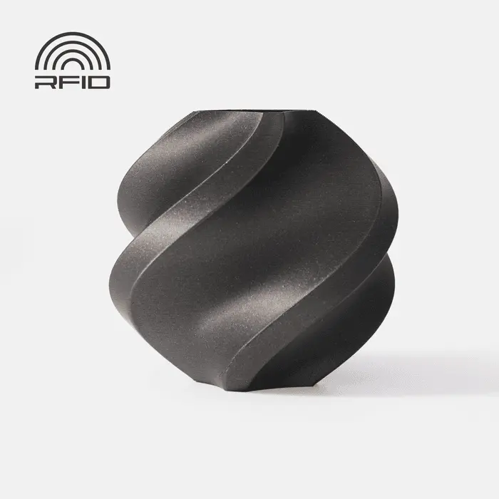 Bambu Lab PLA Metal - Filamento para impresión 3D – 1,75 mm (1 kg) - Gris Hierro Metálico
