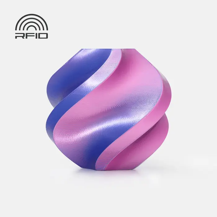 Bambu Lab PLA Silk Multi-Colour – 3D printing filament – 1.75 mm (1 kg) – Neon City (blue-magenta)
