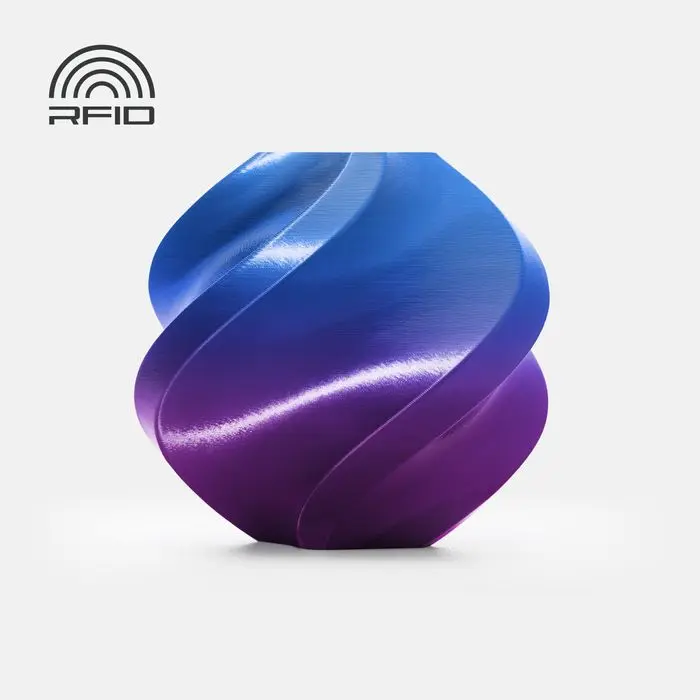 Bambu Lab PLA Silk Multi-Color - Filamento para impresión 3D – 1,75 mm (1 kg) - Morado Aurora