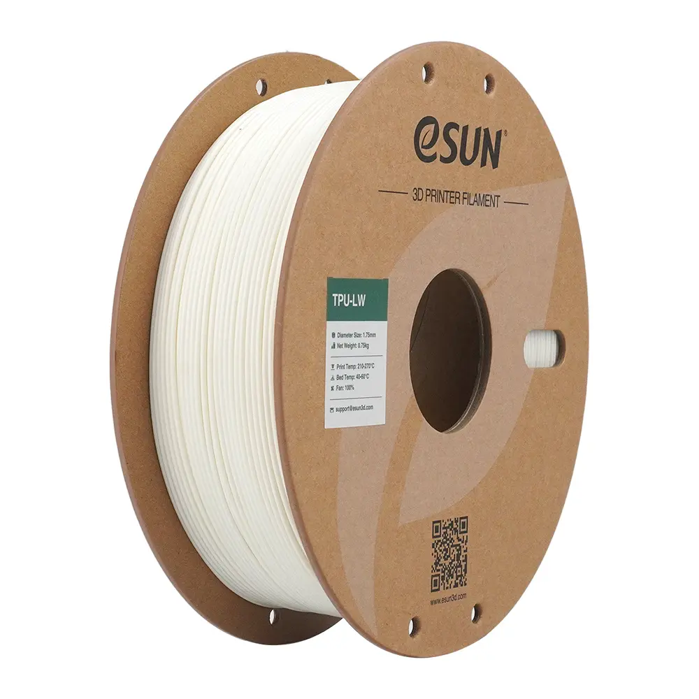 eSUN TPU-LW - Filamento para impresión 3D - 1,75 mm (750g) - Blanco