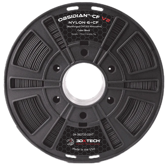 3DXTech Obsidian™ Nylon 6+CF V2 - Filamento para impresión 3D - 1,75mm (750g) – Negro
