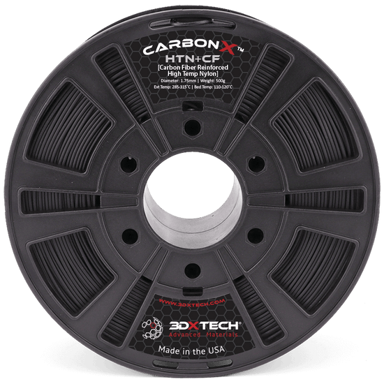 3DXTech CarbonX™ HTN+CF - Filamento para impresión 3D - 1,75mm (750g) - Negro