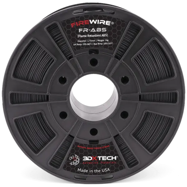 3DXTech Firewire® FR-ABS - 3D printing filament - 1.75mm (750g) - Black