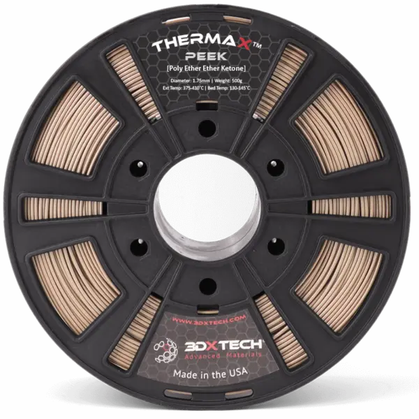 3DXTech ThermaX™ PEEK - 3D printing filament - 1.75mm (500g) – Natural