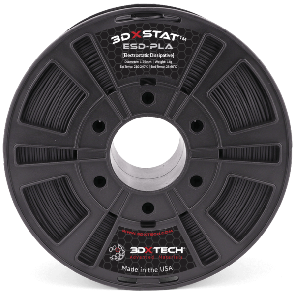 3DXTech STAT™ ESD-PLA - 3D printing filament - 1.75mm (750g) – Black