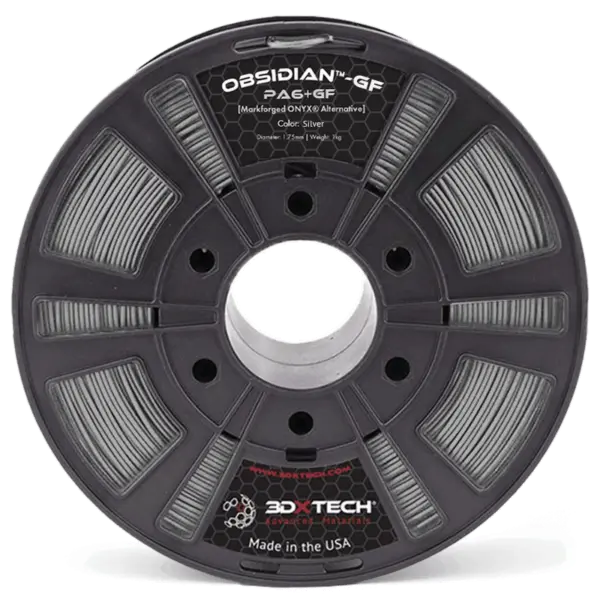 3DXTech Obsidian-GF™ PA6+GF - 3D printing filament - 1.75mm (1Kg) – Grey