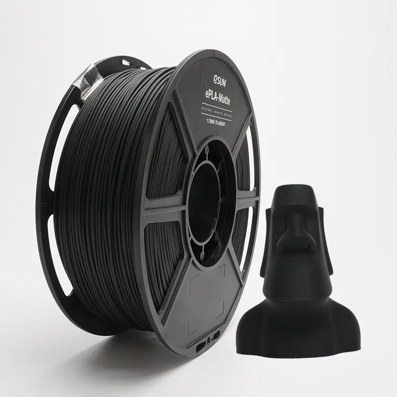 eSun ePLA-Matte - 3D printing filament - 1.75 mm (1Kg) - Black