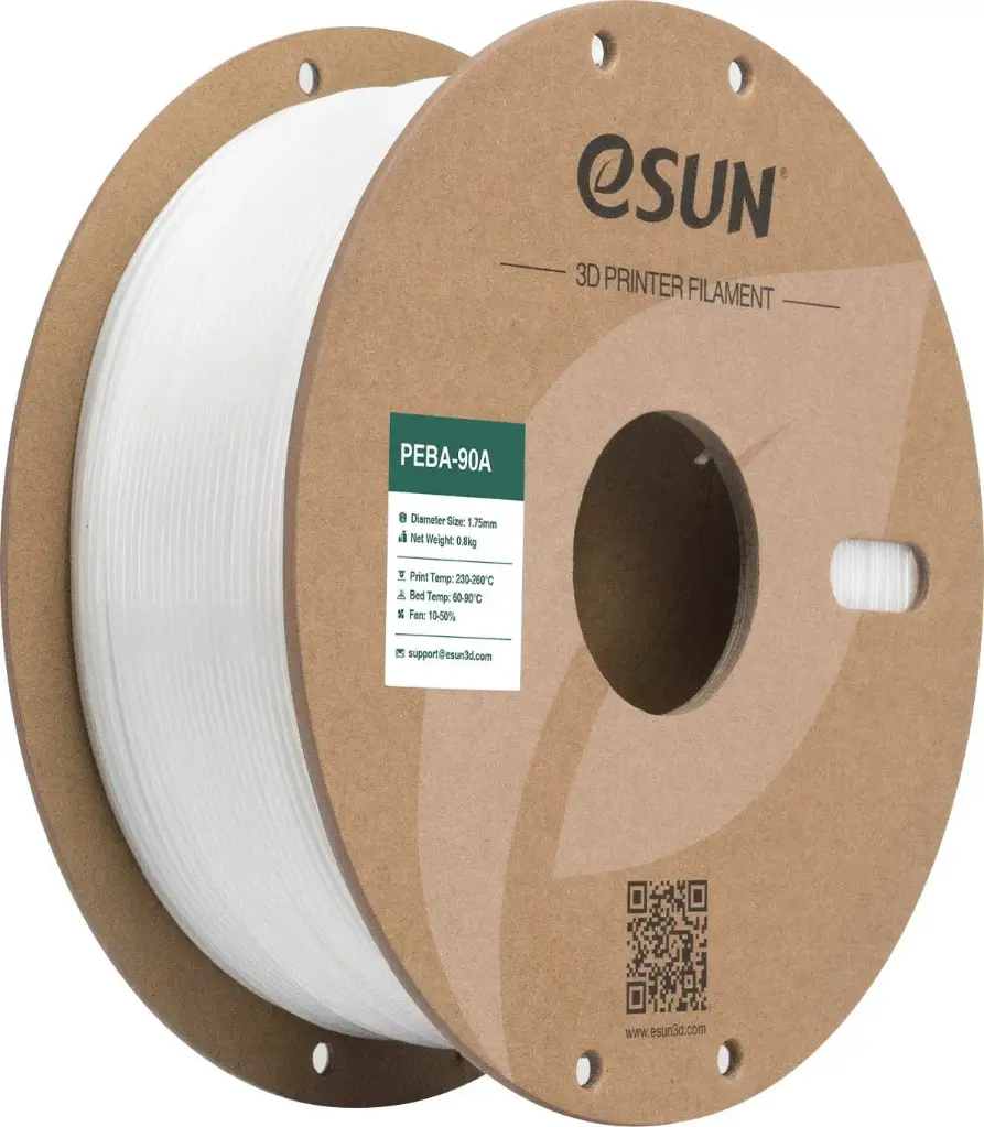 eSun PEBA-90A - 3D Printing Filament – 1.75 mm (800 g) – White