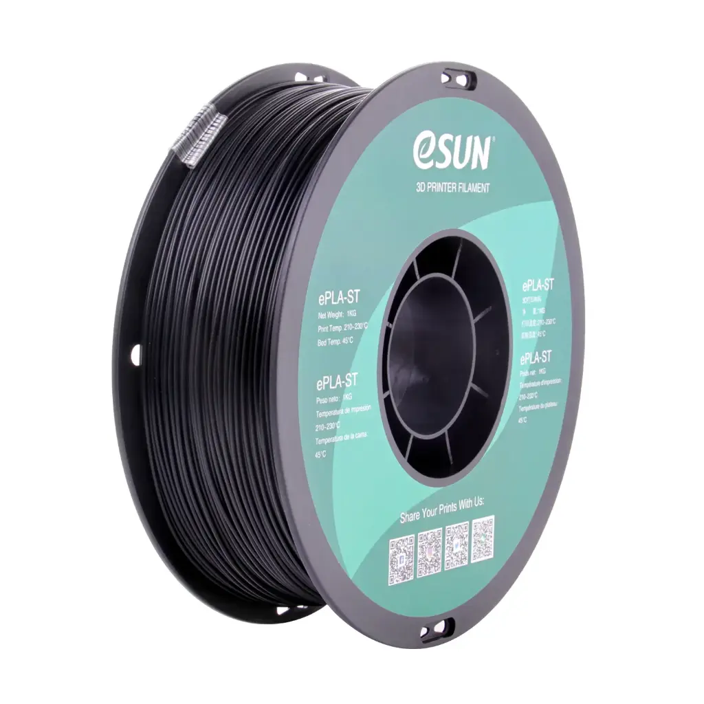eSun PLA -ST - Filamento para impresión 3D – 1,75mm (1Kg) – Negro