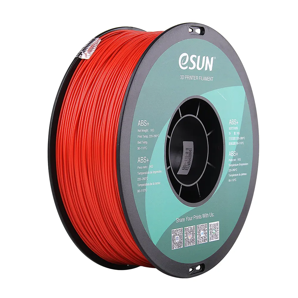 eSun ABS +  - 3D printing filament - 1.75 mm (1Kg) - Red