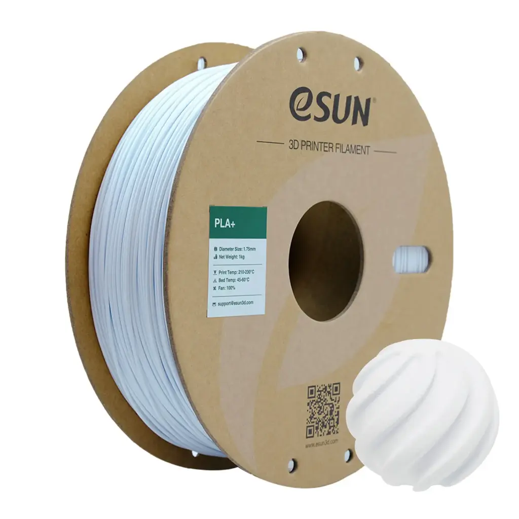 eSun PLA+ - Filamento para impresión 3D - 1,75 mm (1Kg) - Blanco frío