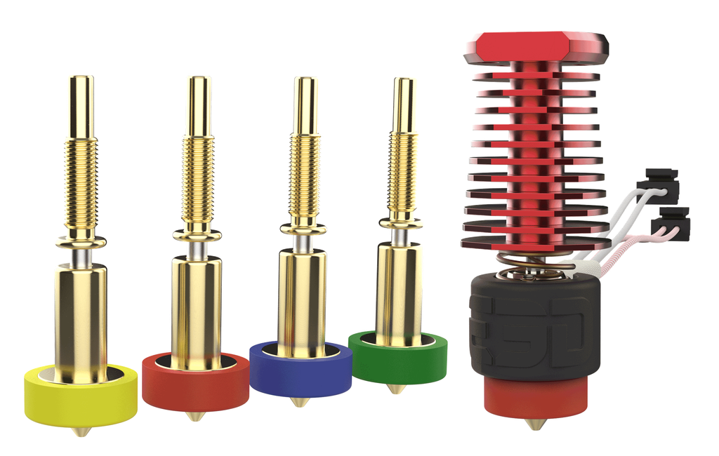 E3D RapidChange Revo™ Voron - Kit de boquillas totalmente cargadas de 1,75 mm y 24 V.