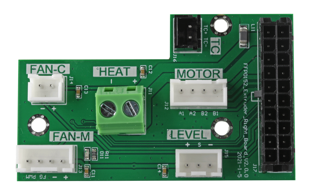 Flashforge Creator 4 Placa extrusora derecha