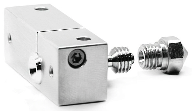 Micro Swiss All Metal Hotend con bloque SLOTTED para Wanhao i3 0.4mm