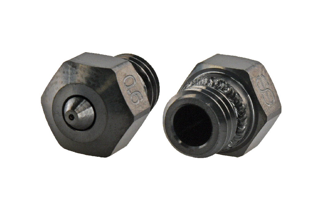 Phaetus x PrimaCreator MK10 Boquilla de carburo de tungsteno con tubo de PTFE 0,6 mm - 1 ud.
