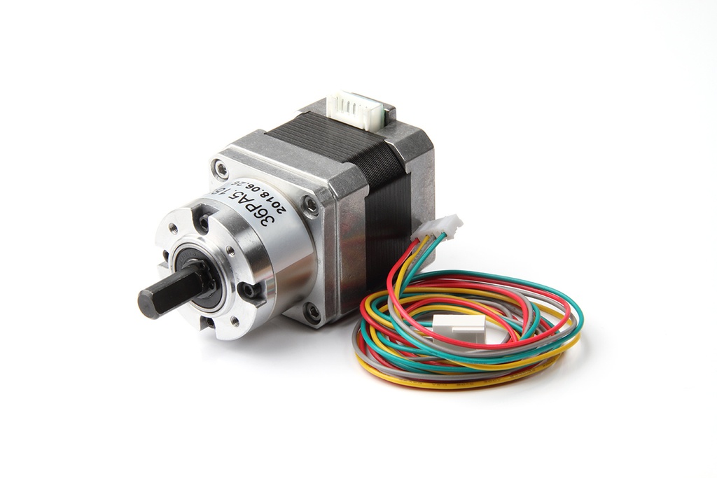 Motor paso a paso con engranajes BondTech Nema17 de 40+28 mm con eje en D de 20 mm